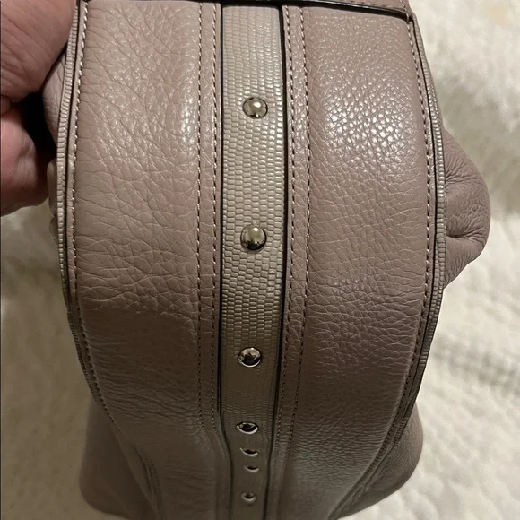 Coach Vintage Classic Casual Soft Light Purple Pebble Leather Hobo Bag bag tag - Picture 9 of 10